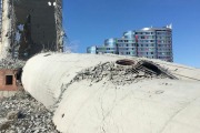 Недостроенная телебашня - Разрушения башни после падения.