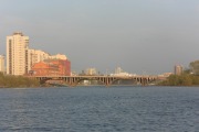 Макаровский мост - Вид на мост с пешеходного моста на ул. Гражданской