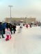 Ледовый городок на площади Ленинского Комсомола
